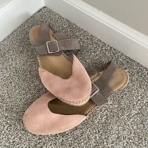 Pink and Gray Women's Espadrilles